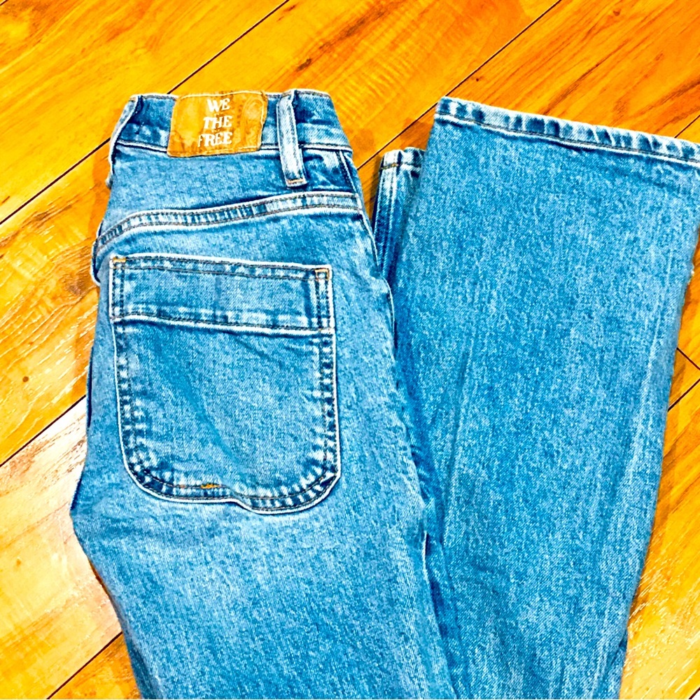 We the Free People vintage style denim jeans light wash 0 24 waist teen …